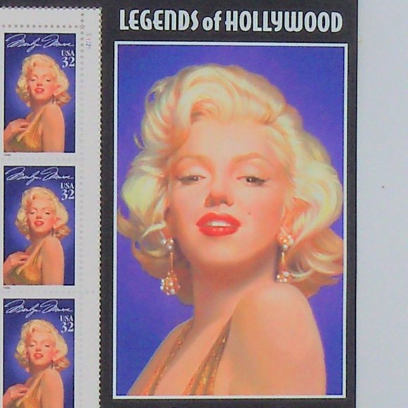 Marilyn Monroe Legend of Hollywood 1995 32 cent Stamp Sheet - Picture 3 of 9